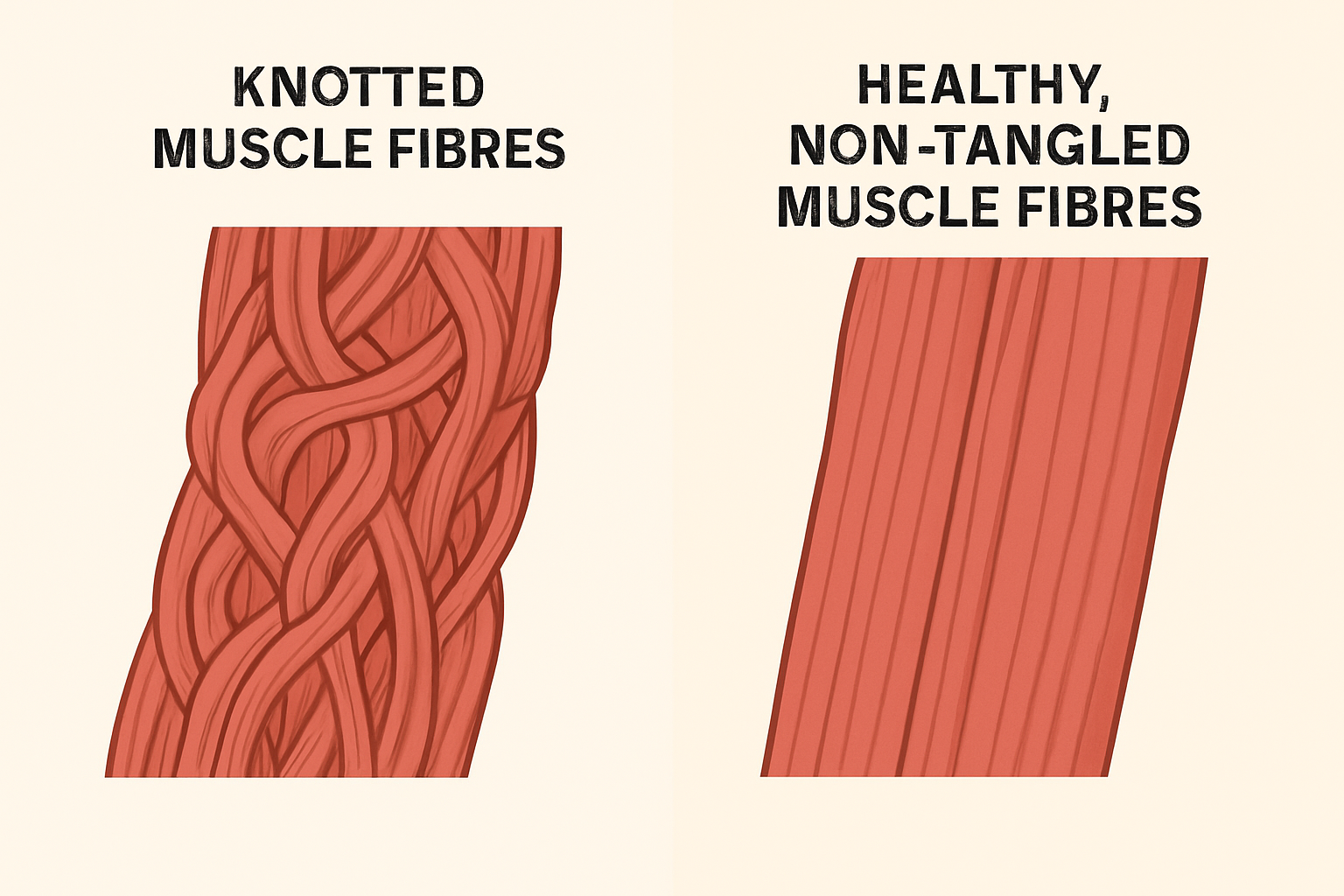 Knotted vs Healthy Muscle Fibres